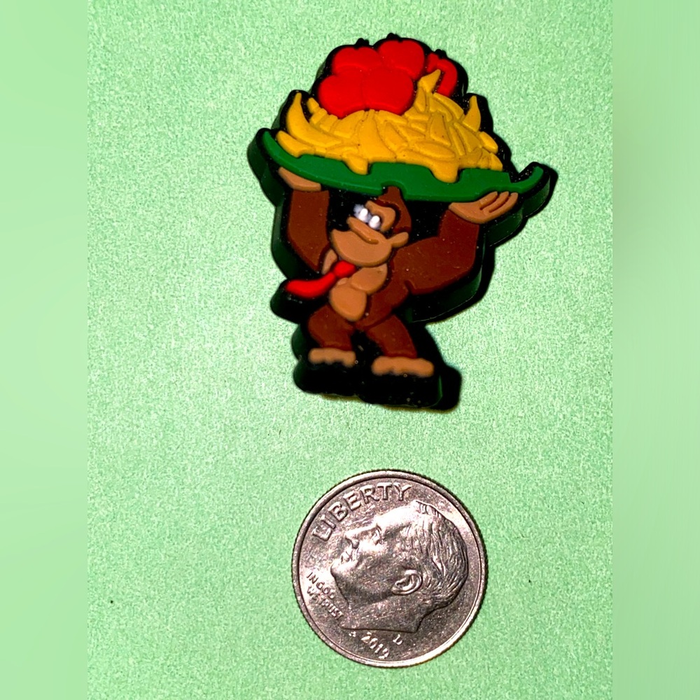 (10 for $15) Donkey Kong Super Mario Bros Nintendo Crocs Shoe Charms